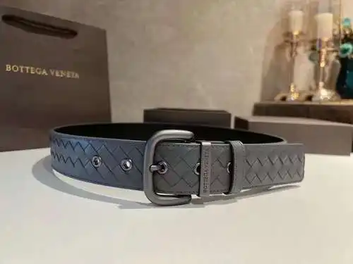 BV original men's leather belt counter quality BV men's belt spot wholesale width 4.0CM complete acc