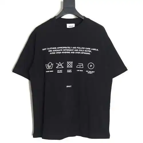 Gra*ilz 24SS washed logo printed short-sleeved T-shirt