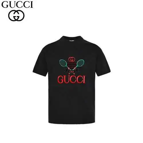 GC/Gucci 24FW tennis racket embroidered short sleeves