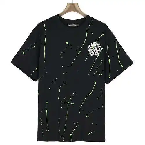 CH/Cro Heart 24SS Sanskrit fluorescent graffiti short-sleeved T-shirt