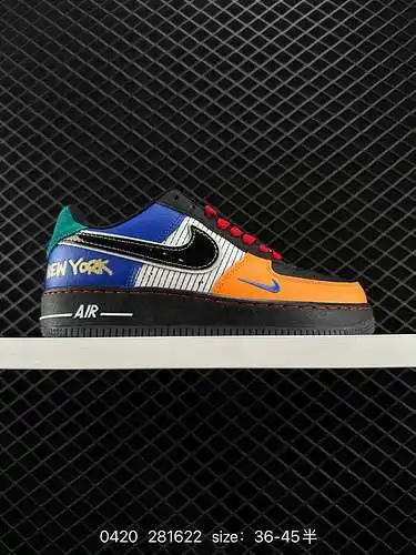NIKE NIKE AIR FORCE "7 Air Force One Colorblock Zapatos deportivos informales, versátiles y baj