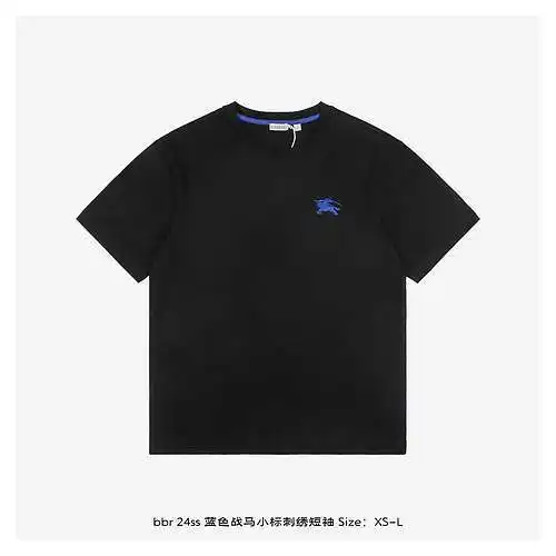 bbr 24ss blue war horse logo embroidered short sleeves