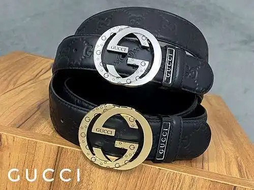 Cinturón de cuero GG original para hombre, cinturón GG de calidad para hombre, disponible en stock, 