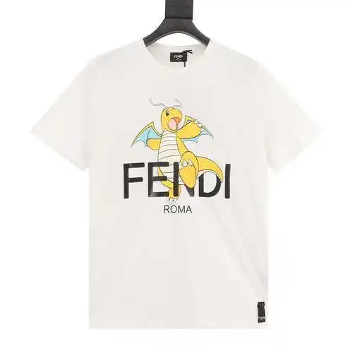 Fendi FD x FRGMT × Pokemon Fendi Pokemon joint style Charmander short sleeves