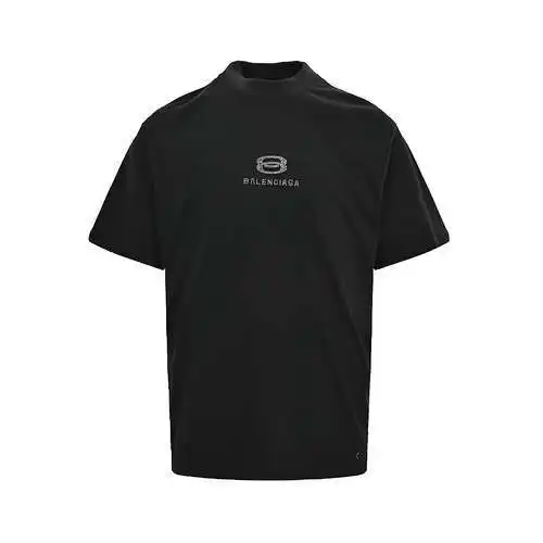 BLCG/Balenciaga 24ss front and back double ring hot diamond short sleeves