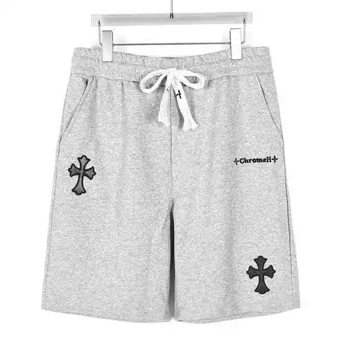 CH/Croxin 24SS Sanskrit cross patch embroidery shorts