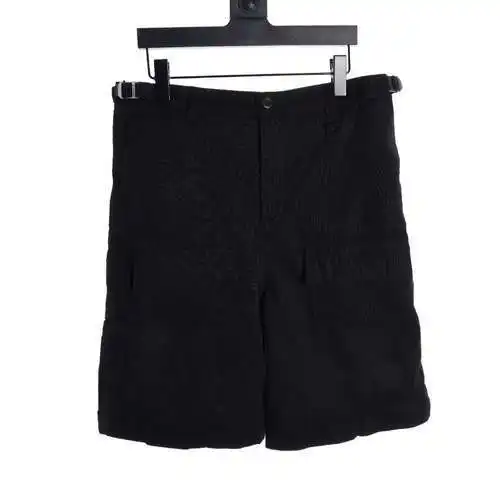 BLCG24ss Flared cargo workwear plaid cotton removable micro-flared trousers