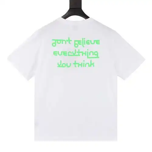 BBR lettering printed short-sleeved T-shirt on the back