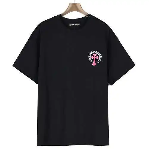 CH/Cro Heart 24SS Sanskrit cross graffiti patch embroidered short-sleeved T-shirt