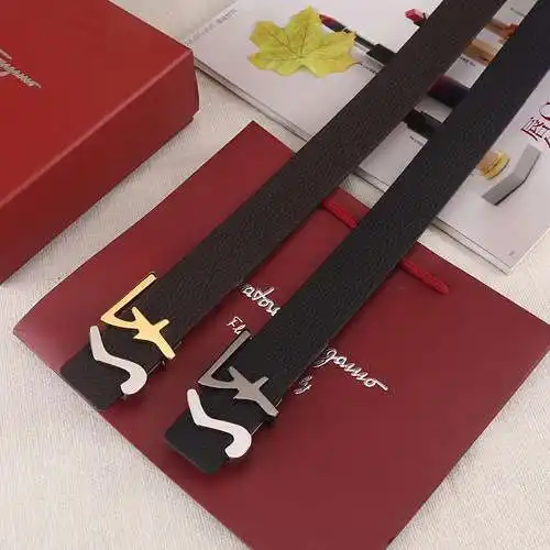 Fila@GEMU original men's leather belt counter quality Fila@GEMU men's belt ready-made wholesale widt
