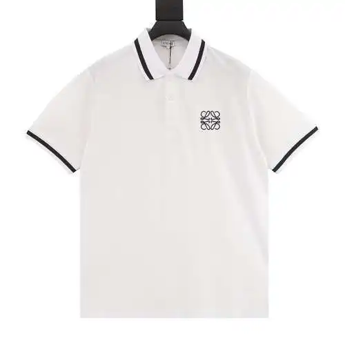 LE Loewe 23SS embroidered short-sleeved POLO shirt