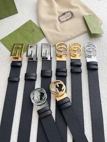 GG original men's leather belt counter quality GG men's belt ready stock wholesale width 3.5CM compl