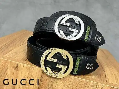 Cinturón de cuero GG original para hombre, cinturón GG de calidad para hombre, disponible en stock, 