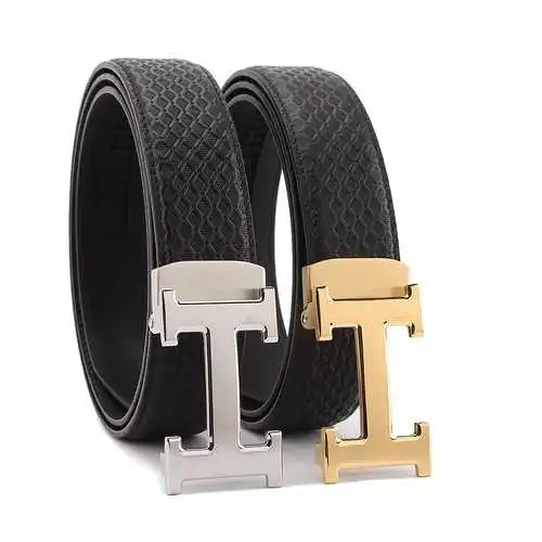 Hermès original men's and women's leather belts counter quality Hermès men's and women's leather bel