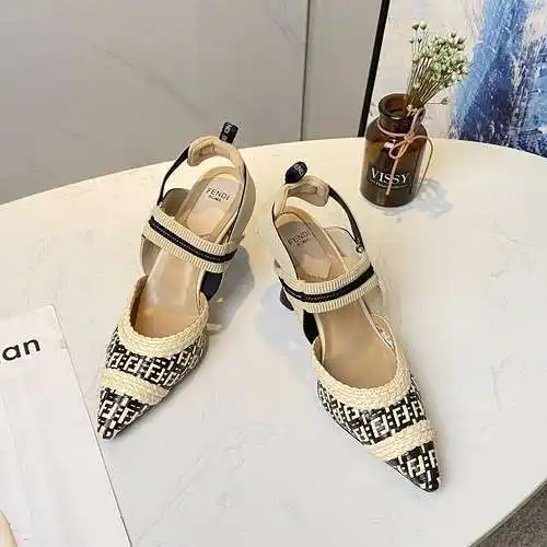 Zapatos de tacón tejidos F&DI Talla: 35-41 (41 personalizados) Q62YS21