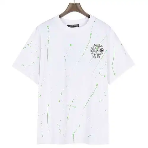 CH/Cro Heart 24SS Sanskrit fluorescent graffiti short-sleeved T-shirt