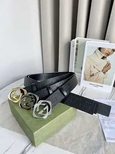 GG original men's leather belt counter quality GG men's belt in stock wholesale width 3.8CM complete