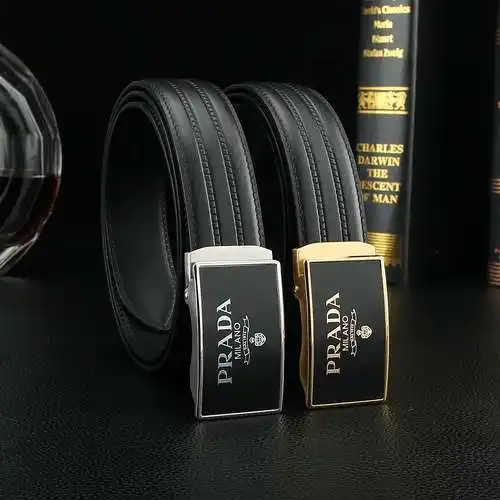 Pu@Lada original men's and women's leather belts counter quality Pu@Lada men's and women's leather b