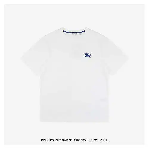 bbr 24ss blue war horse logo embroidered short sleeves