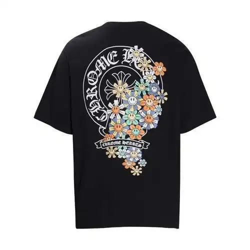 CH Crow Heart Herradura Girasol Estampado Manga Corta