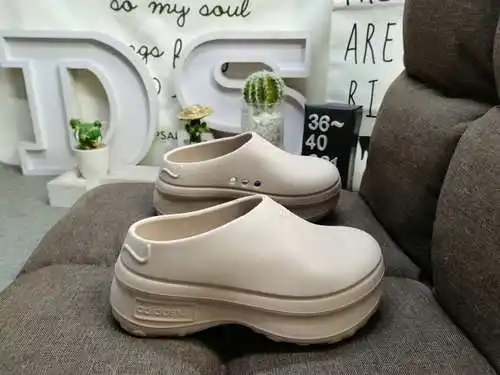 261Dadidas Adifom Stan Mule trébol zapatillas casuales de suela gruesa, zapatos que realzan, materia