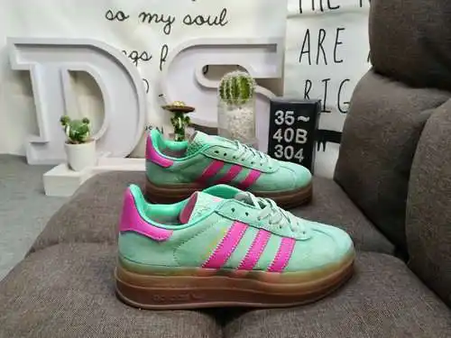 304DAdidas Originals Gazelle Bold W trébol suela gruesa de tres capas zapatillas deportivas informal