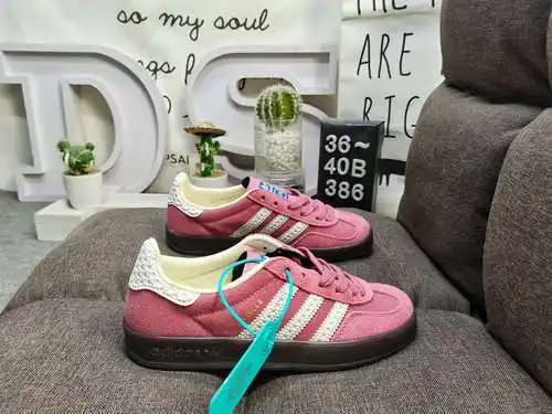 386D Zapatillas Adlidas originales Gazelle Indoor, auténticas, de tamaño medio, de nivel empresarial