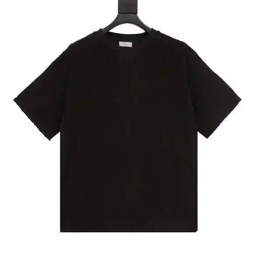 CD 24SS Camiseta de manga corta en felpa de jacquard con estampado integral