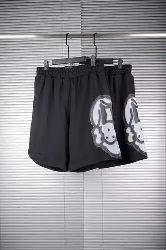 GVC Givenchy pantalones cortos con estampado de cabeza de perro y grafiti