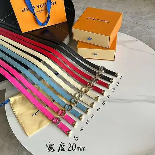 Cinturón LOUIS VUITTON al por mayor LV Louis Vuitton cinturón para niñas al por mayor material de cu