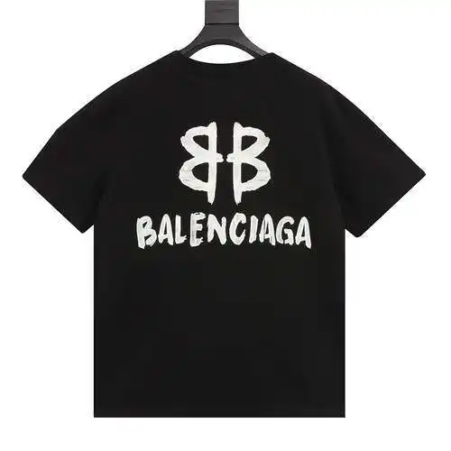 BLCG doble B estampado cuello redondo manga corta en la espalda