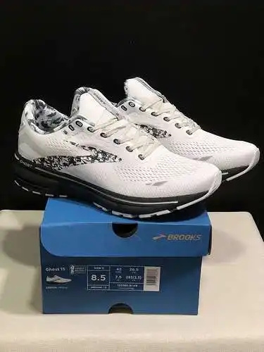 Zapatillas bajas para correr Brooks Ghost 15, amortiguadoras y resistentes al desgaste, para hombre 