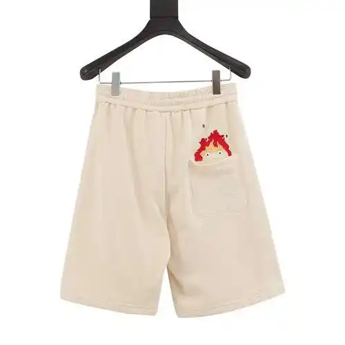 LE Loewe pantalones cortos con bordado de llamas