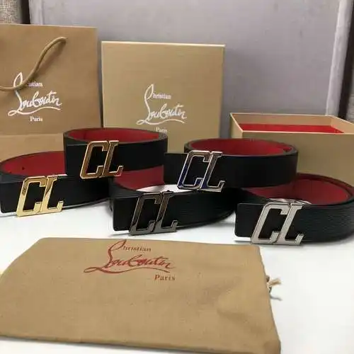 Cinturón de Christian Louboutin al por mayor Cinturón de hombre CL Louboutin al por mayor material d