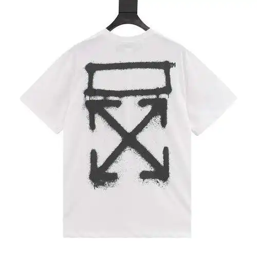 OW C/O VIRGIL camiseta de manga corta con estampado de flechas en tinta