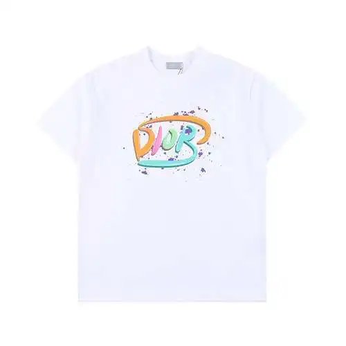 CD Dior camiseta de manga corta con logo grande estampado