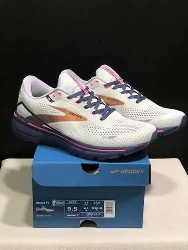 Zapatillas bajas para correr Brooks Ghost 15, amortiguadoras y resistentes al desgaste, para hombre 