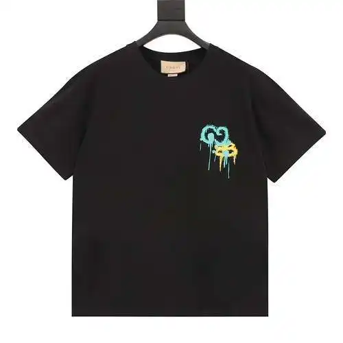 G Home × camiseta con cuello redondo estampada pintada a mano con articulación BLCG