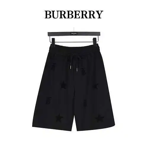 BBR Burberry pantalones cortos con logo de cinco estrellas