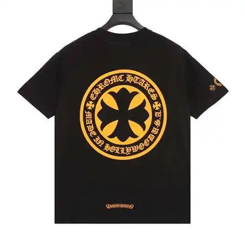 CH 2024 Primavera y novedad de verano, camiseta de manga corta con estampado cruzado y logotipo gran