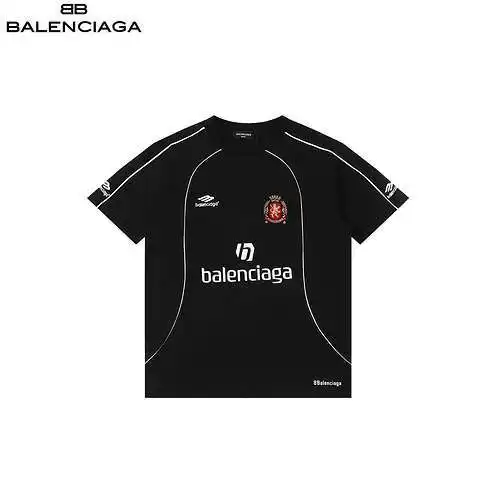 BLCG/Balenciaga 24SS Camiseta bordada del Manchester United de manga corta