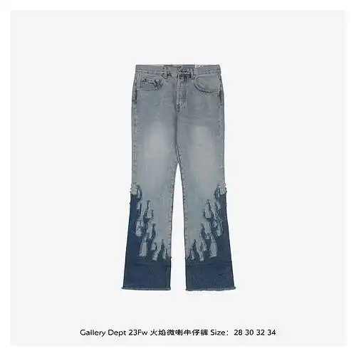 Vaqueros bootcut con llamas GD 23Fw
