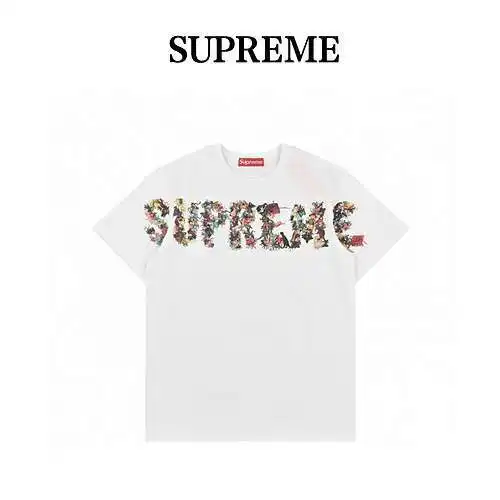 sup*reme2024ss manga corta con estampado de letras