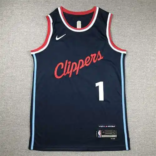 24ª Temporada Clippers No. 1 James Harden Azul Oscuro
