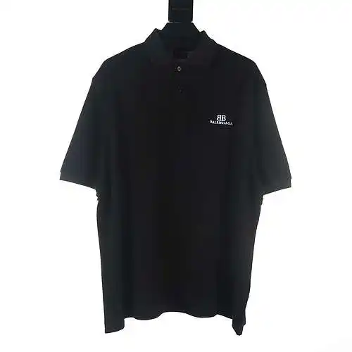 Balenciaga BLCG 24 polo de manga corta bordado doble B nuevo estilo