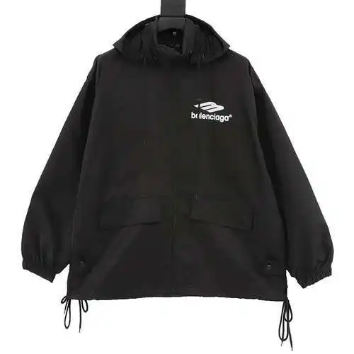 Chaqueta impermeable de nailon reciclado estampado BLCG 3B