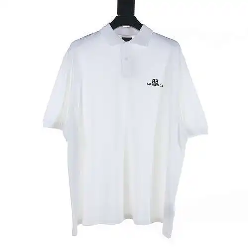 Balenciaga BLCG 24 polo de manga corta bordado doble B nuevo estilo