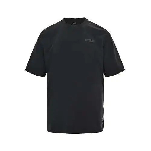 FD/Fendi 24ss etiqueta de cuero de manga corta