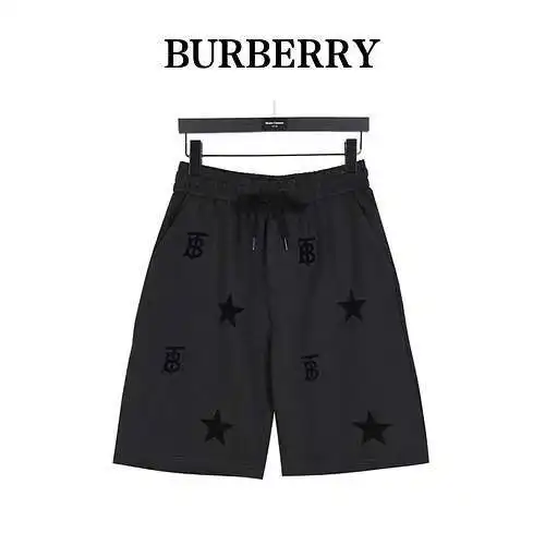 BBR Burberry pantalones cortos con logo de cinco estrellas