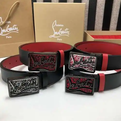 Cinturón de Christian Louboutin al por mayor Cinturón de hombre CL Louboutin al por mayor material d